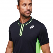 Asics Tennis-Polo Match Shirt 2021 schwarz Herren